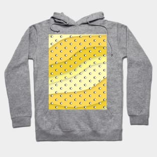 Yellow Waves Retro Aesthetic Stars / VSCO Stars Hoodie